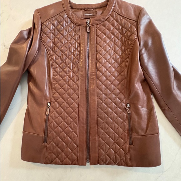 J. McLaughlin Quilted Leather Short Jacket - Picture 4 of 15